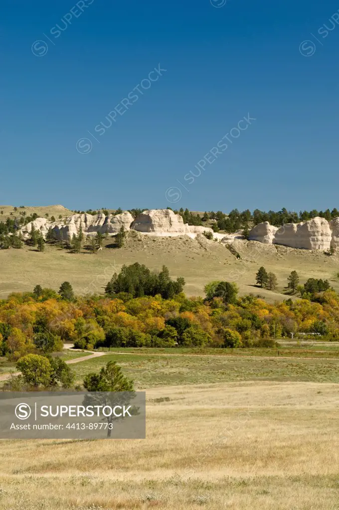 Landscape of the Badlands NP South Dakota USA