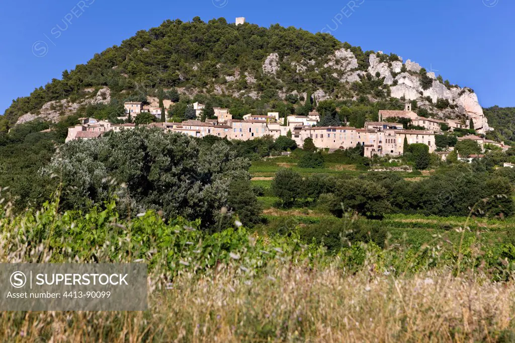 Séguret village in Provence France