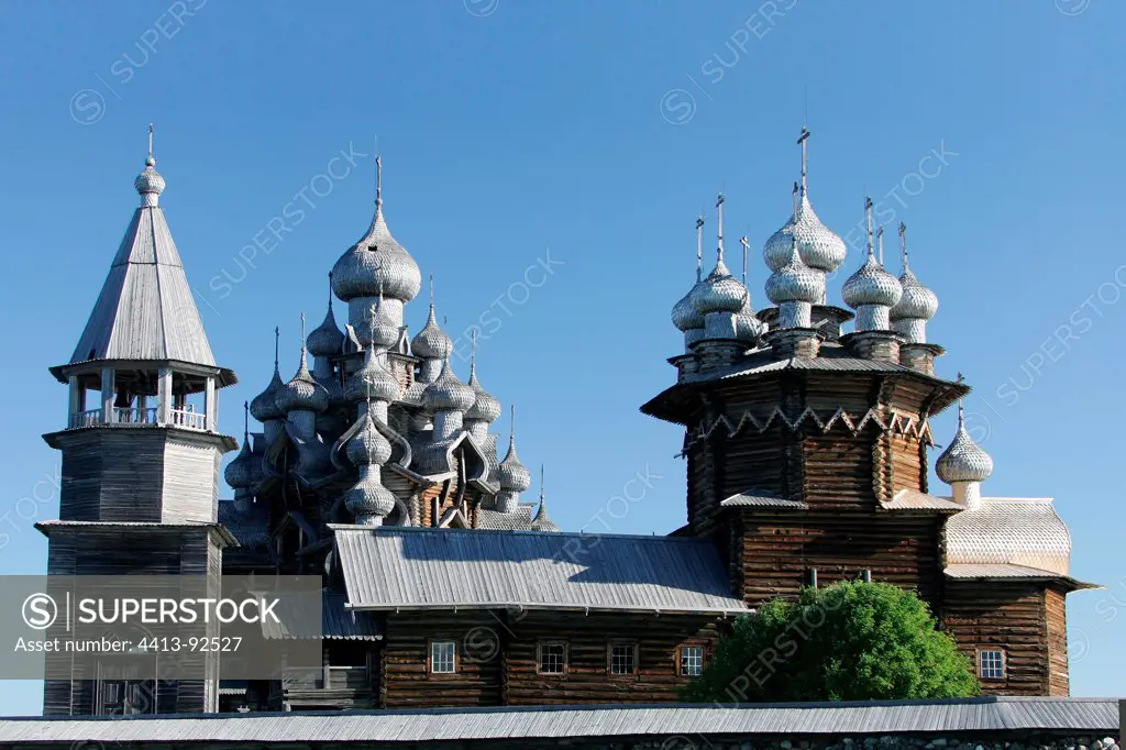 Churches on Kizhi Island in Lake Onega Republic of Karelia