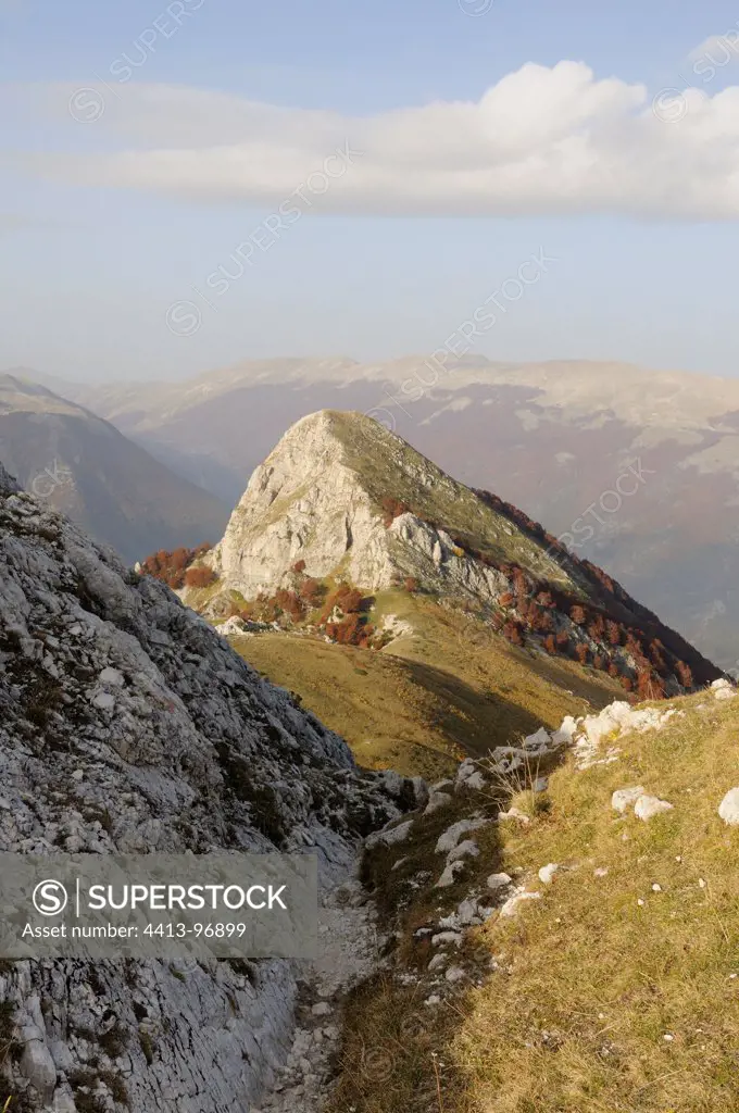 View on Camosciara in NP Abruzzo Italy