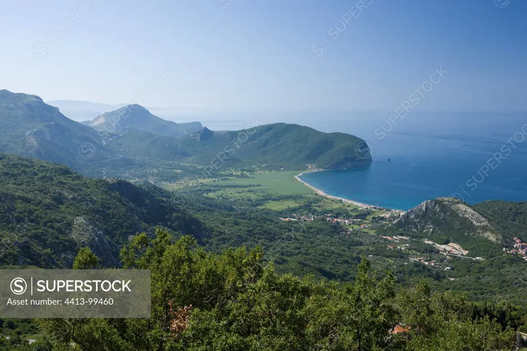 Montenegrin coast south of Petrovac on the Adriatic