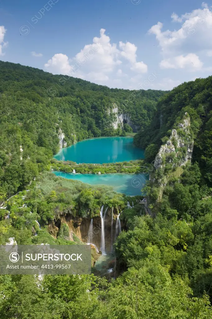 Cascade Lakes in the NP Plitvice Lakes in Croatia