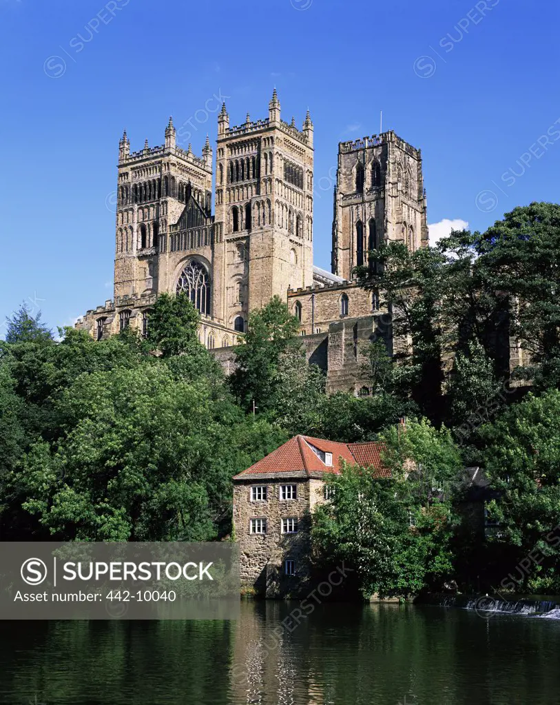 Low angle view of a cathedral, Durham Cathedral, Durham, England