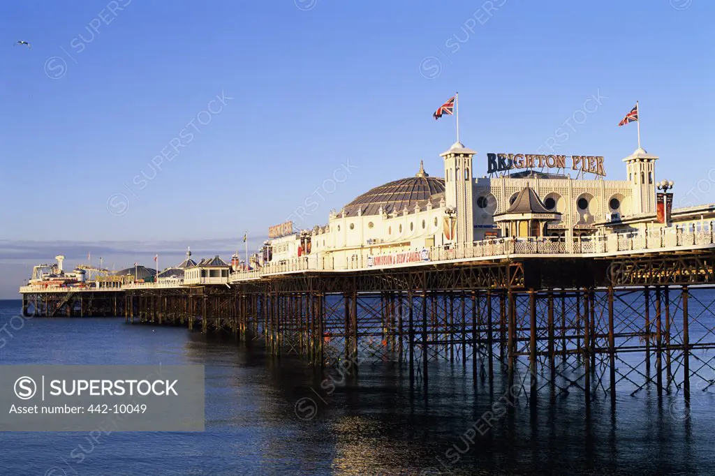 Amusement park on a pier, Brighton Pier, Brighton, England