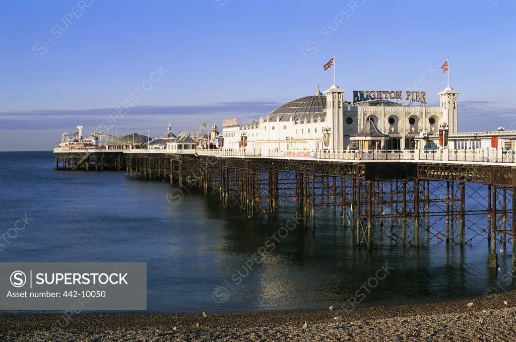 Amusement park on a pier, Brighton Pier, Brighton, England