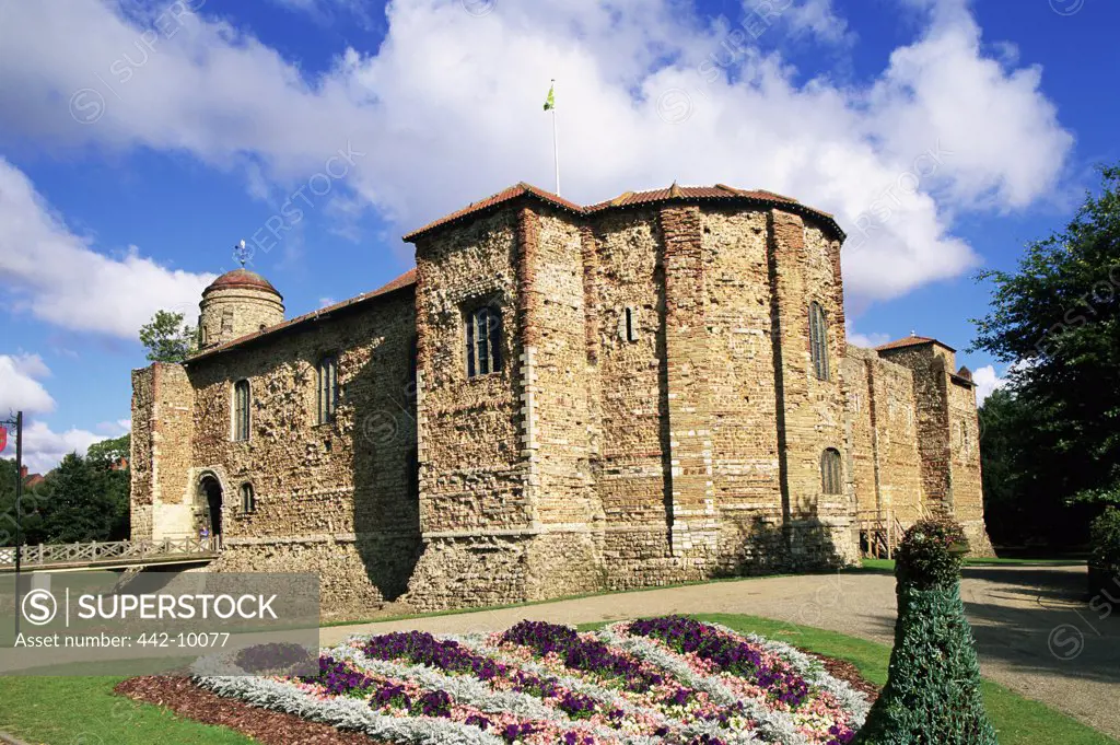 Low angle view of a castle, Colchester Castle, Colchester, England