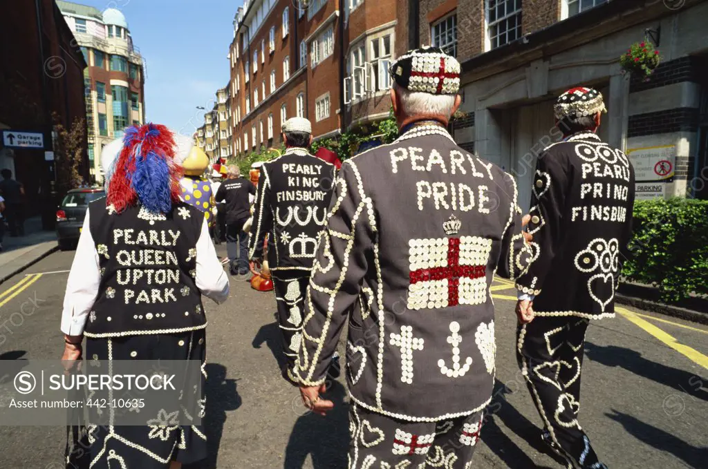 Pearly kings and queens, London, England