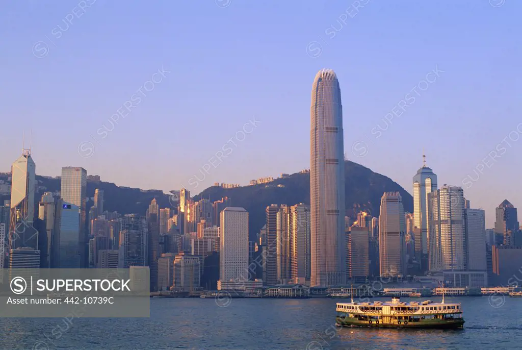 City Skyline and Victoria Peak, Hong Kong, China