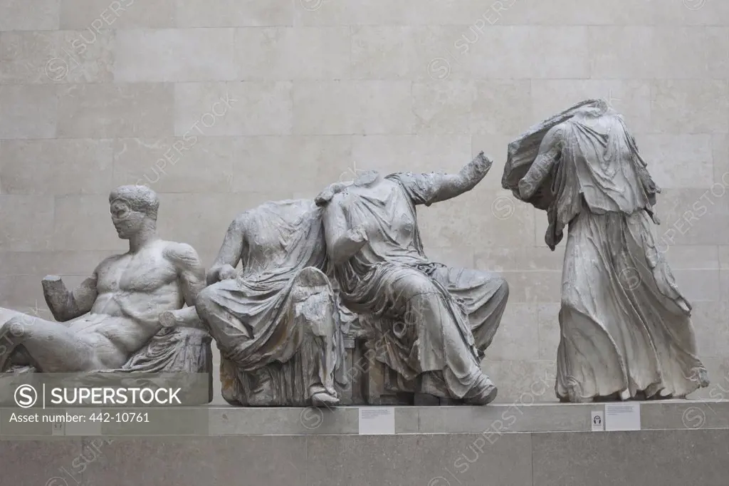 Elgin Marbles from the Parthenon in Athens 4th century BC, British Museum, London, England