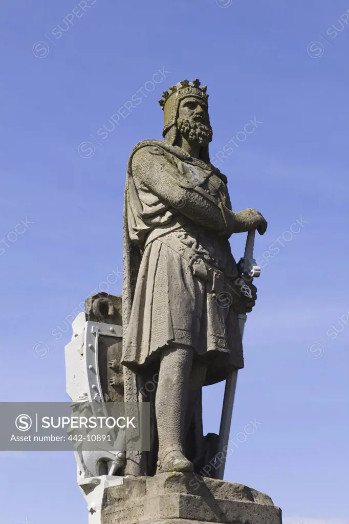 Scotland, Central Region, Stirling, Stirling Castle, Statue of Robert The Bruce