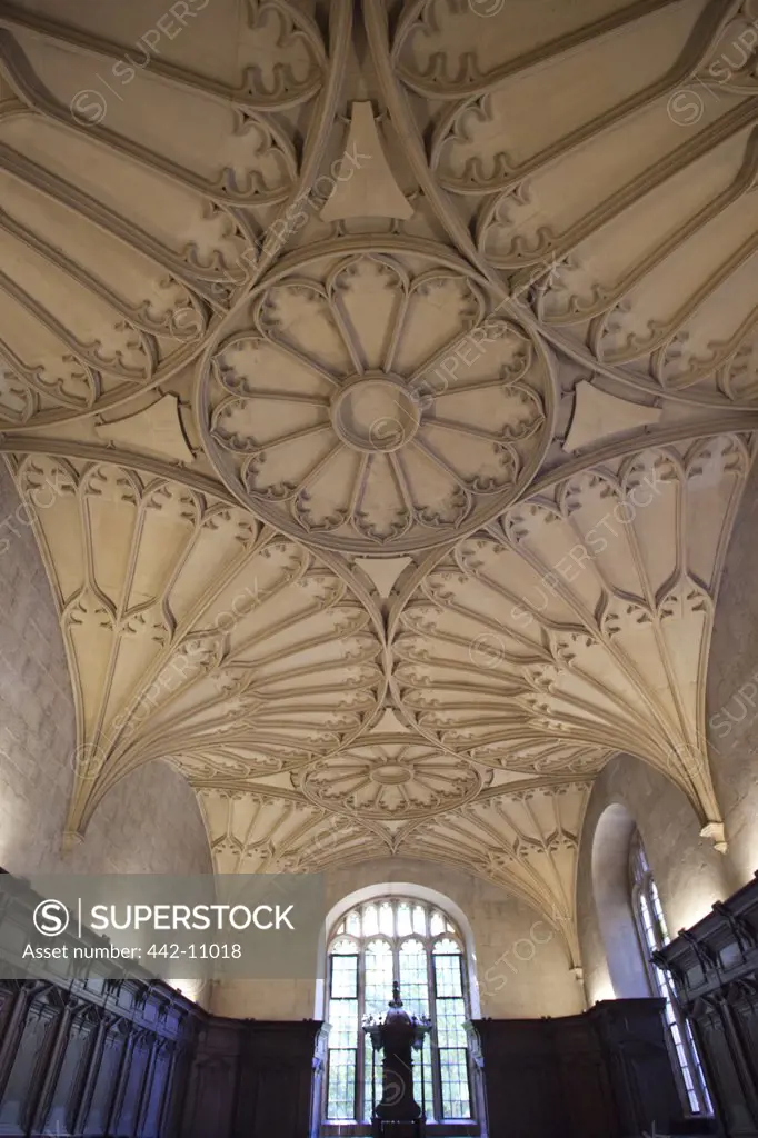 Interiors of a building, Convocation House, Bodleian Library, Oxford University, Oxford, Oxfordshire, England