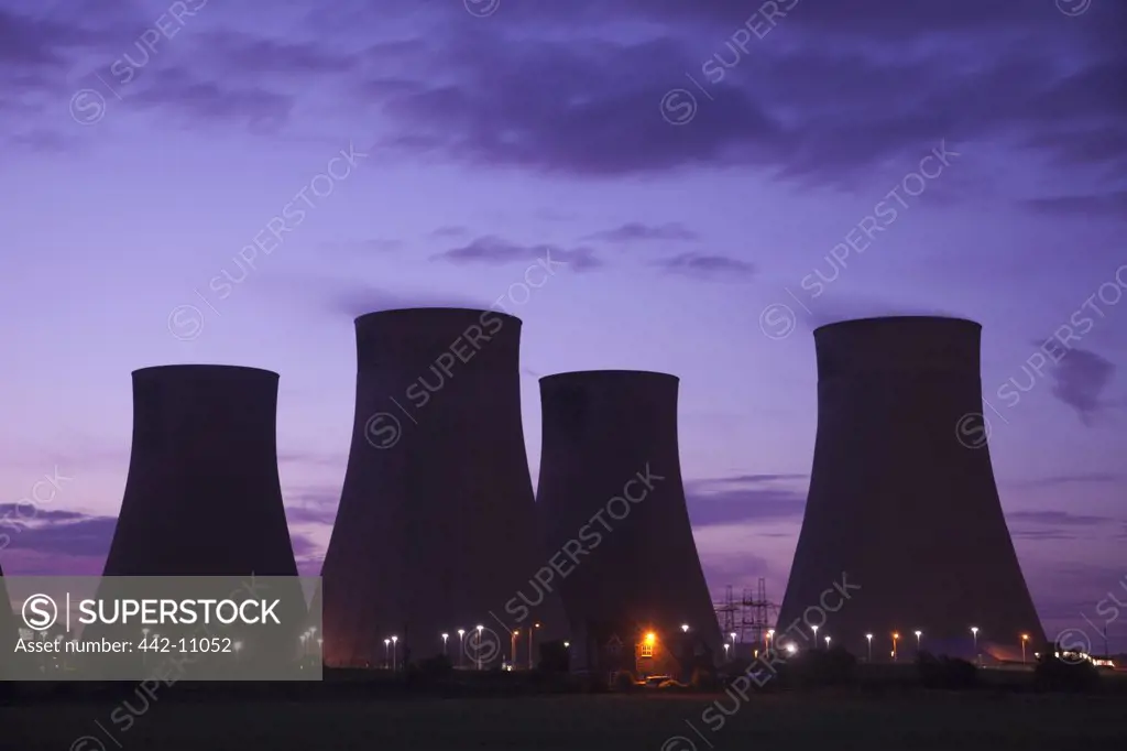 Coal Fired Power Station Cooling Towers, Radcliffe-on-Soar, England