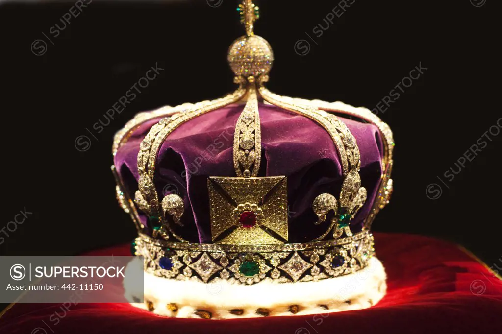 Close-up of a crown, Imperial State Crown, Tower of London, London, England