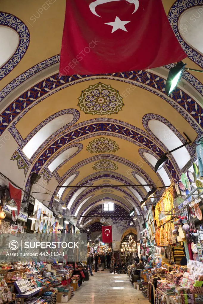 Interiors of a market, Grand Bazaar, Istanbul, Turkey