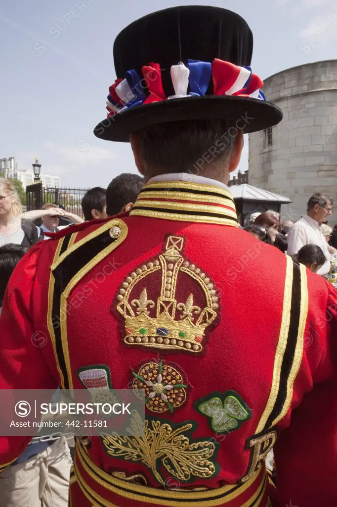 UK, England, London, Tower of London, Beefeater in State Dress