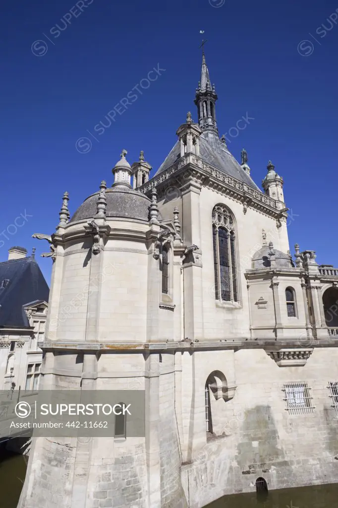 Low angle view of a chapel, Chateau De Chantilly, Chantilly, Ile-de-France, France