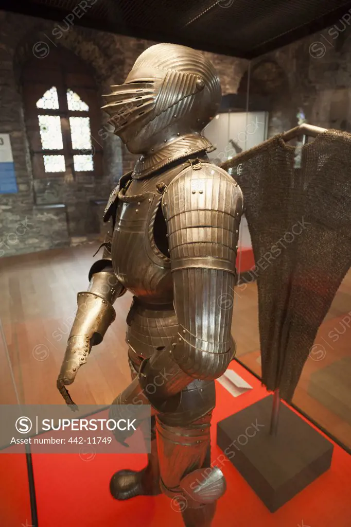 Belgium, Ghent, Gravensteen Castle, Armour display