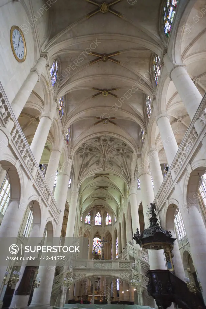 France,Paris,Interior of Eglise Saint-Etienne du Mont