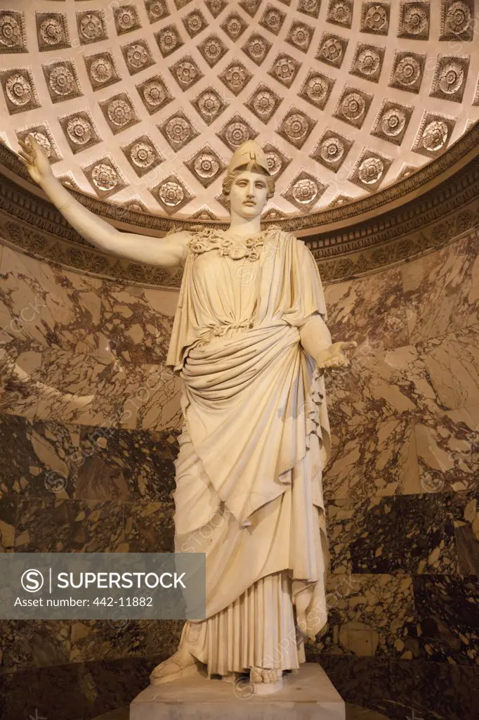 France,Paris,Louvre,Statue of Athena