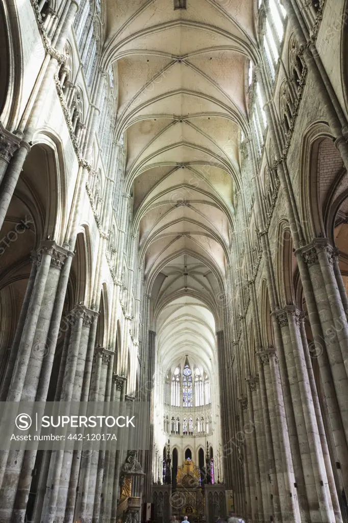 Interiors of a cathedral, Notre Dame d'Amiens, Amiens, Somme, France