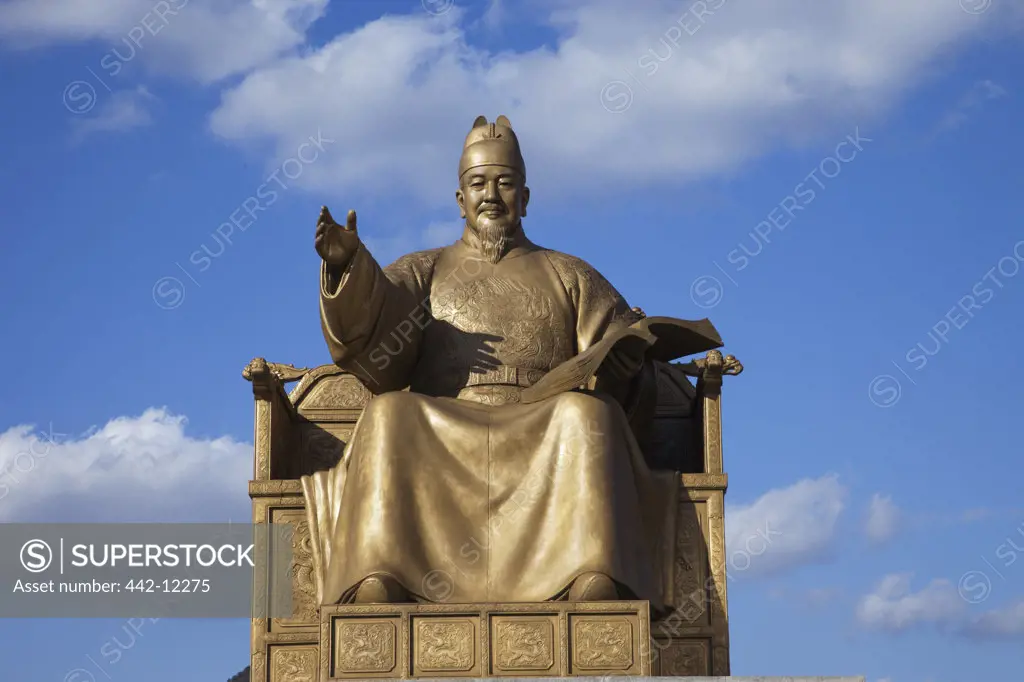 Statue of king Sejong, Seoul, South Korea