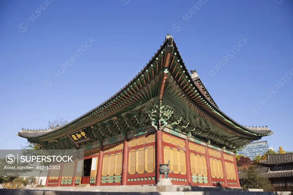 Facade of a palace, Deoksugung Palace, Seoul, South Korea