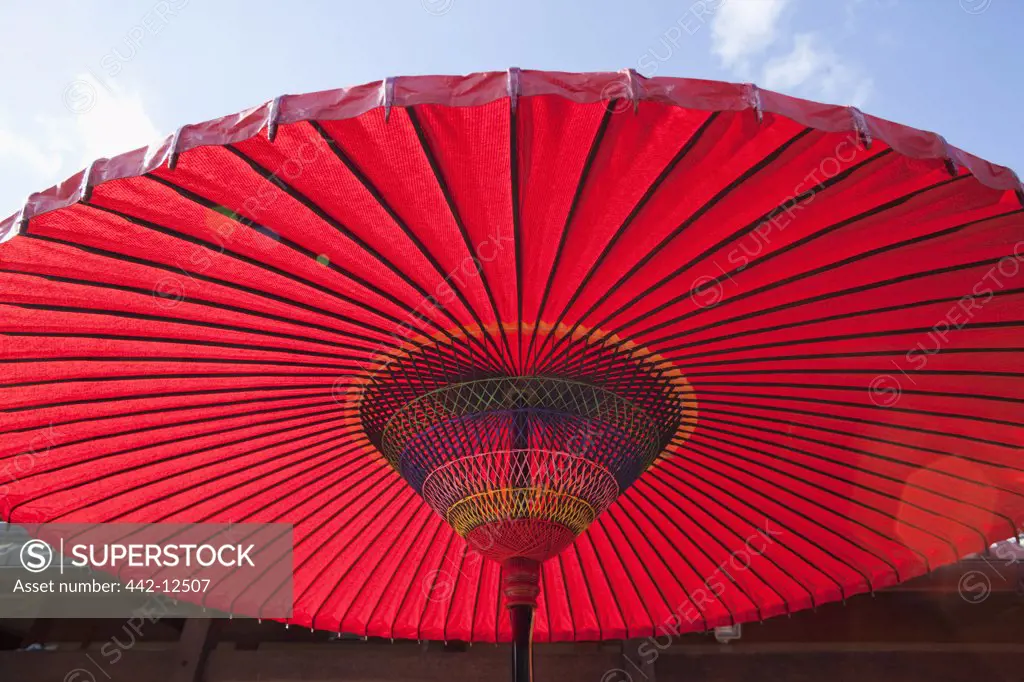 Close-up of a parasol, Kyoto Prefecture, Kinki Region, Honshu, Japan