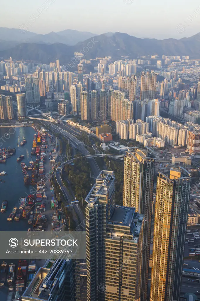 China,Hong Kong,Kowloon,Kowloon Skyline 
