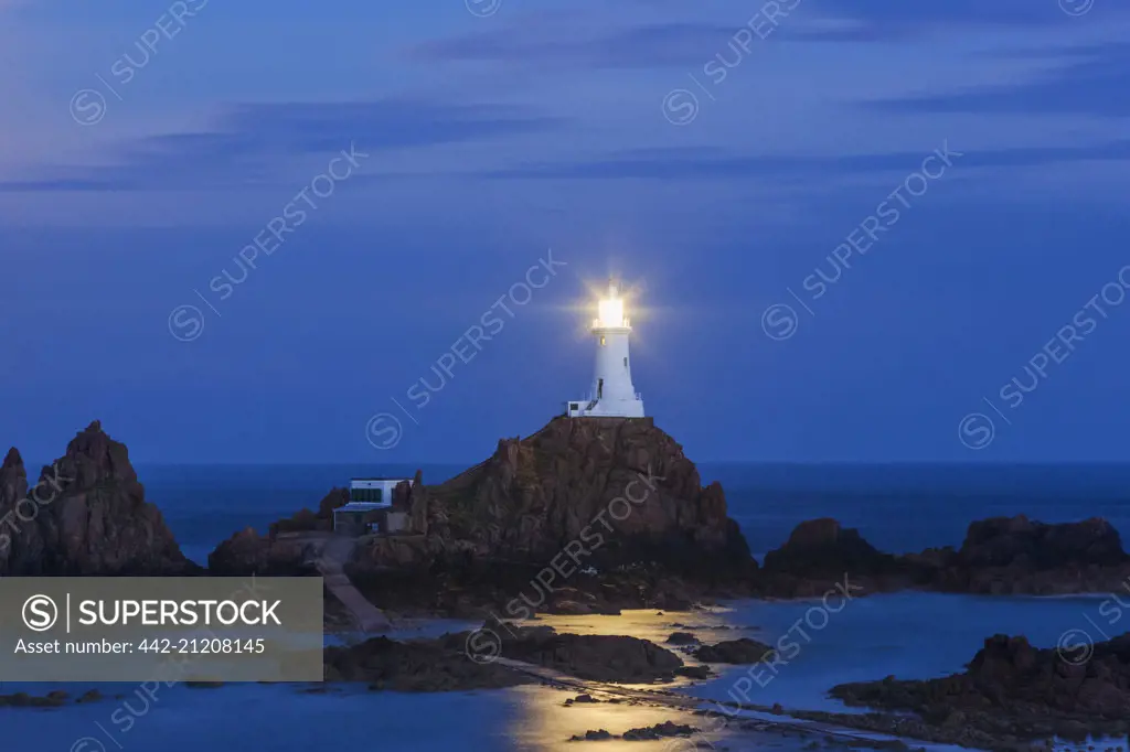 United Kingdon, Channel Islands, Jersey, Corbiere Lighthouse