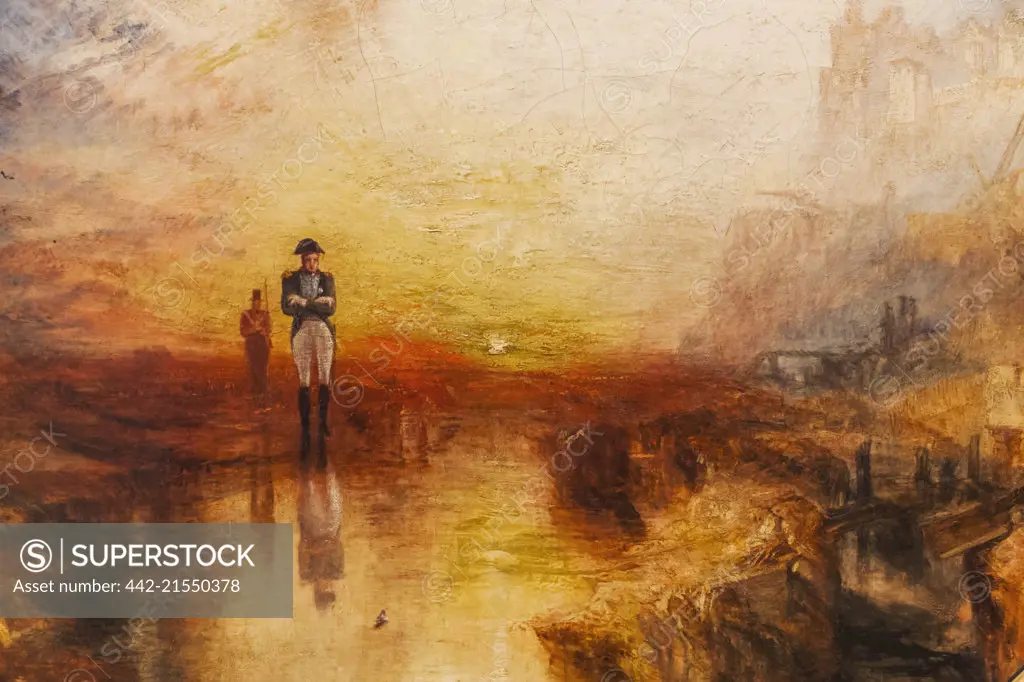 Painting titled The Exile and the Rock Limpet by JMW Turner dated 1842