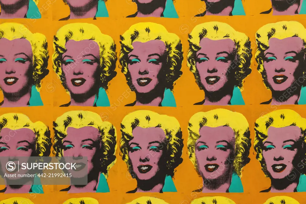 Painting of Marilyn Monroe by Andy Warhol dated 1962