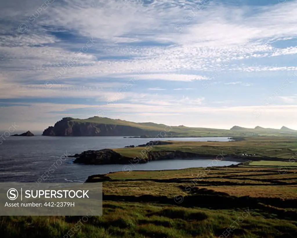 Rock formations along the sea, Dingle Peninsula, County Kerry, Ireland