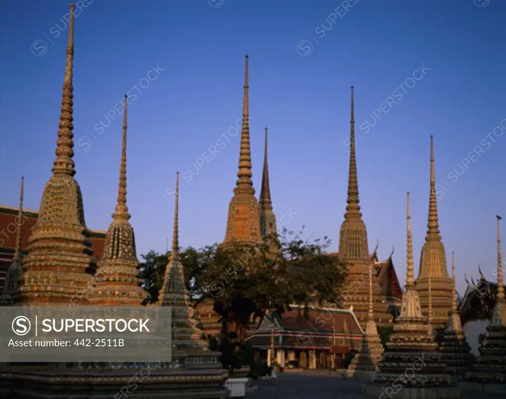 Old Buddhist temple, Wat Po, Bangkok, Thailand