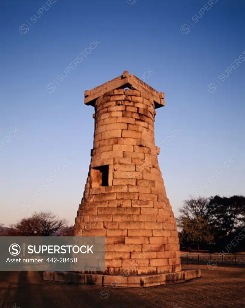Ruins of an ancient observatory, Cheomseongdae Observatory, Kyongju, South Korea