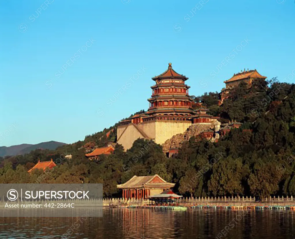 Palace on the waterfront, Summer Palace, Kunming Lake, Beijing, China