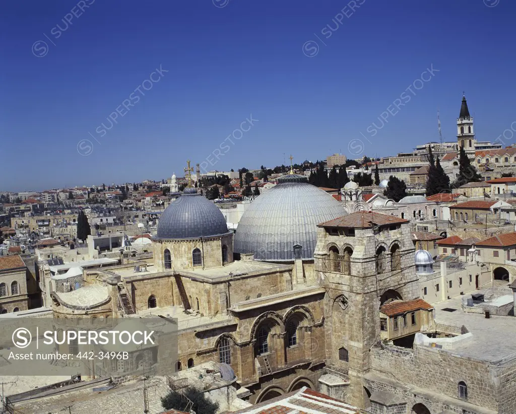 High angle view of a church, Church of the Holy Sepulchre, Jerusalem, Israel