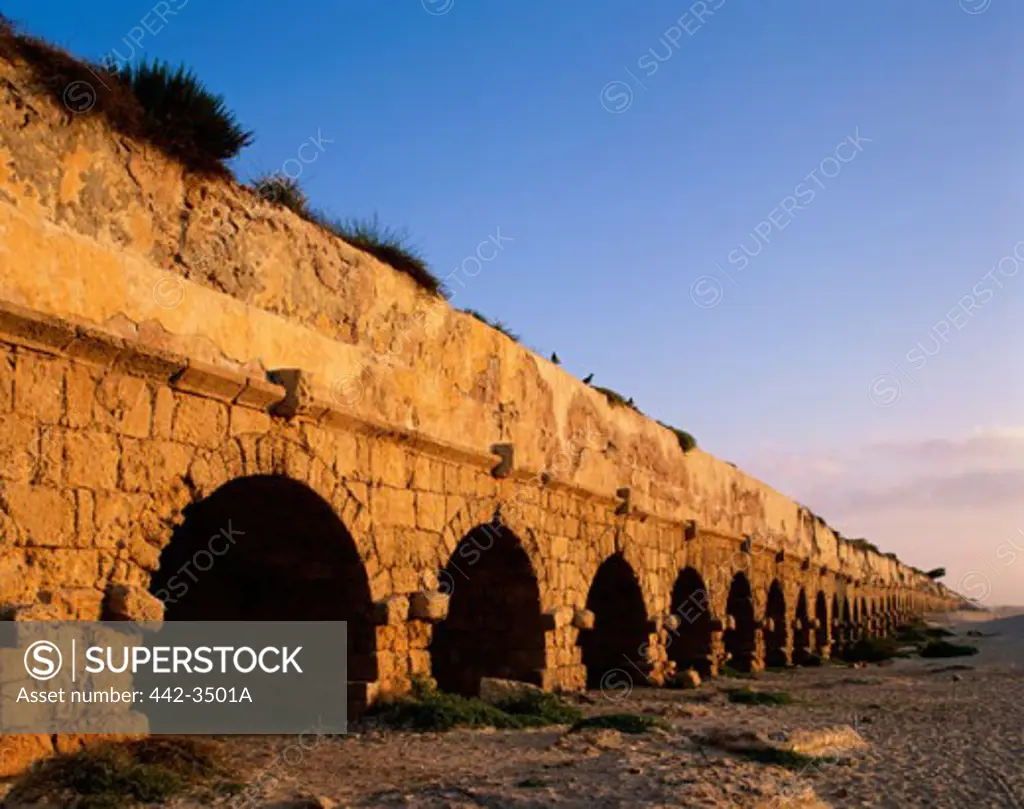 Roman Aqueducts, Caesarea, Israel