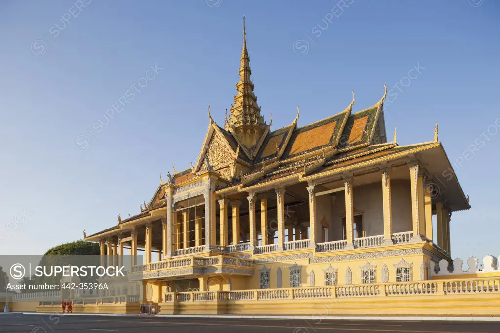 Low angle view of a building, Chan Chaya Pavilion, Royal Palace, Phnom Penh, Cambodia