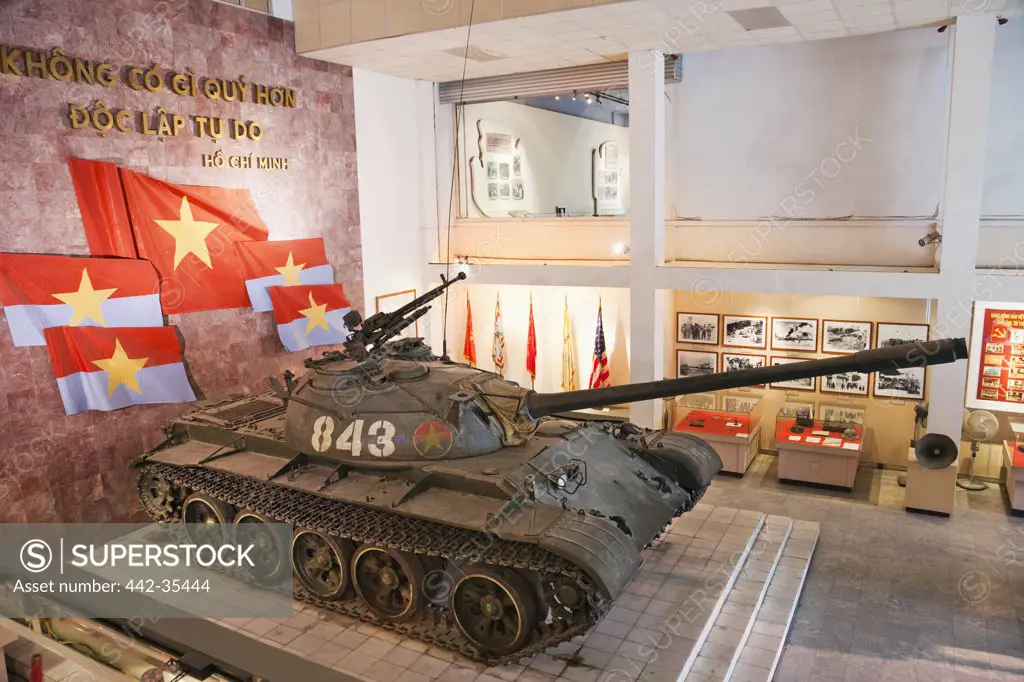T-54B tank in a museum, Vietnam Military History Museum, Hanoi, Vietnam