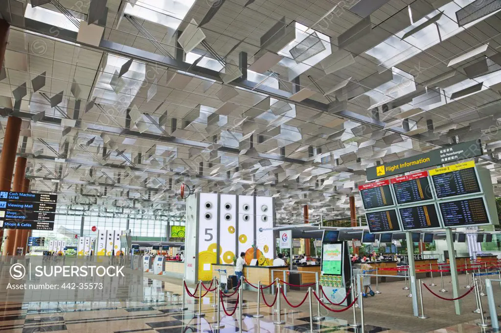 Interiors of an international airport, Changi International Airport, Singapore