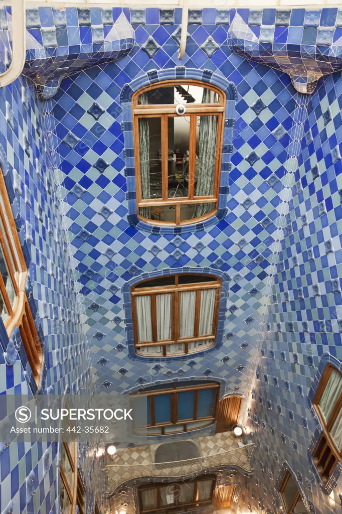 Interiors of a building, Casa Batllo, Barcelona, Catalonia, Spain