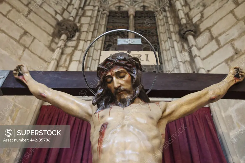 Jesus Christ, Barcelona Cathedral, Barcelona, Catalonia, Spain