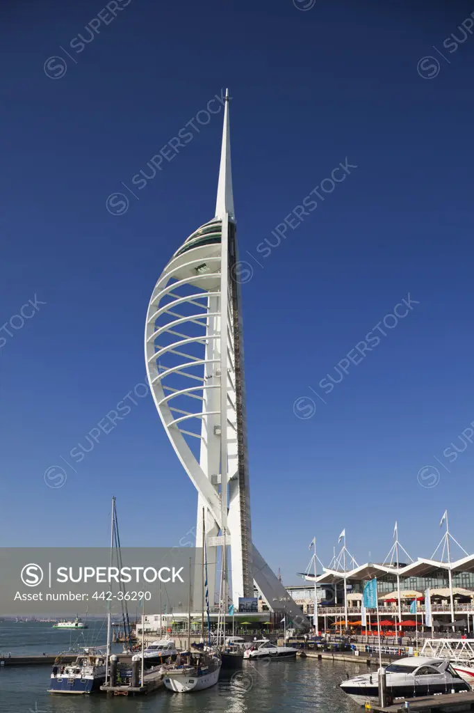 Tower at the waterfront, Spinnaker Tower, Portsmouth, Hampshire, England
