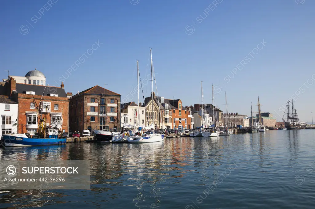 Buildings at the waterfront, Weymouth, Dorset, England