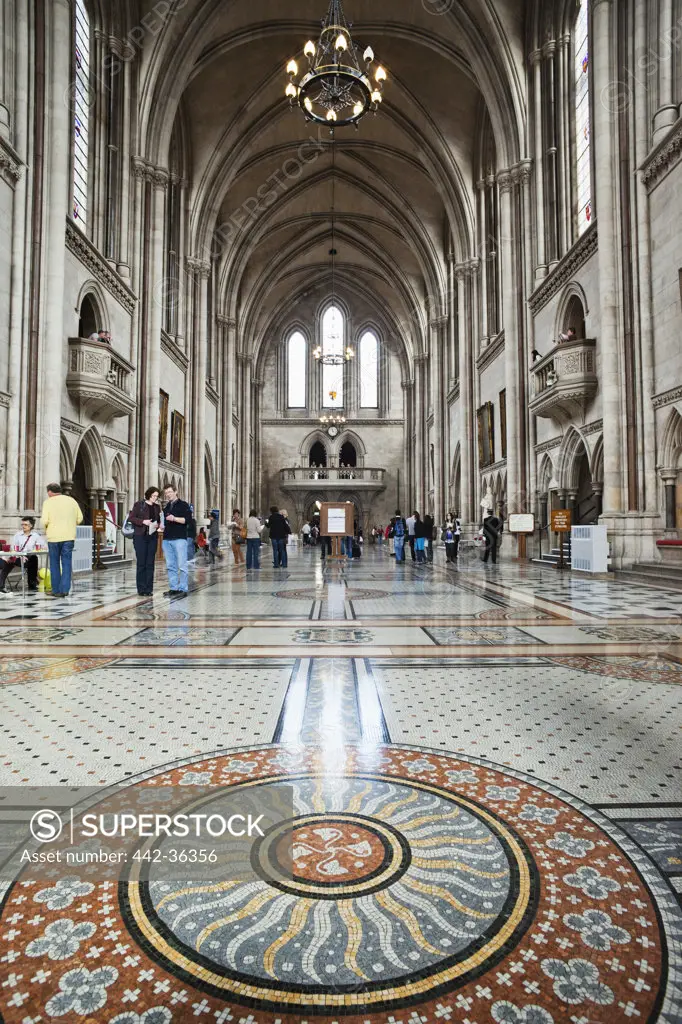 Interiors of the Main Hall, Royal Courts Of Justice, London, England