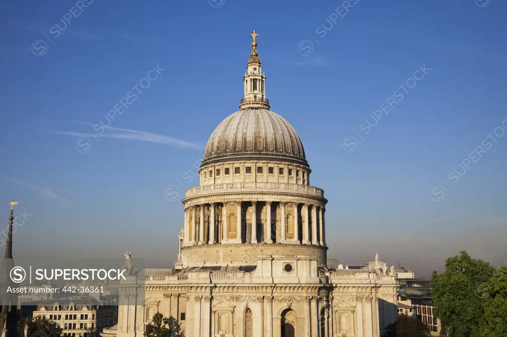 Cathedral in a city, St. Paul's Cathedral, City of London, London, England