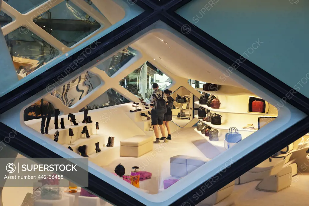 Interiors of the Prada Store in a shopping mall, Minami-Aoyama, Tokyo, Japan