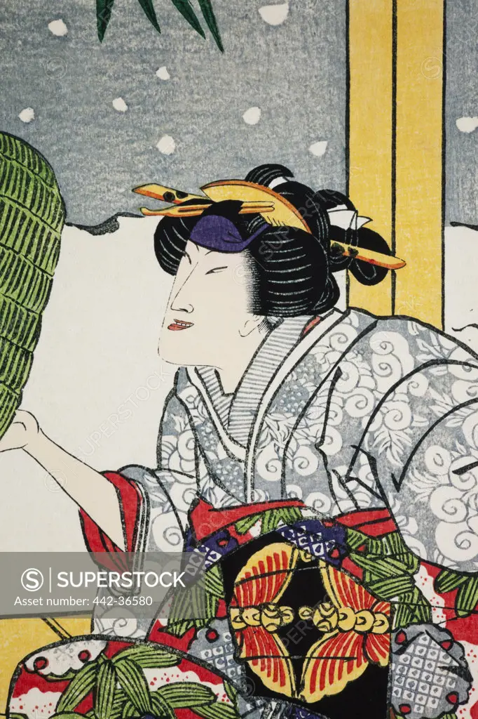 Kabuki advertising poster, Ginza, Tokyo, Japan