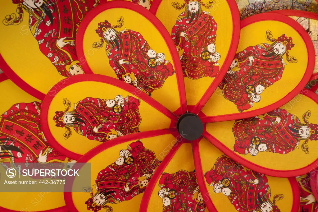 Detail of fans, Stanley Market, Stanley, Hong Kong, China