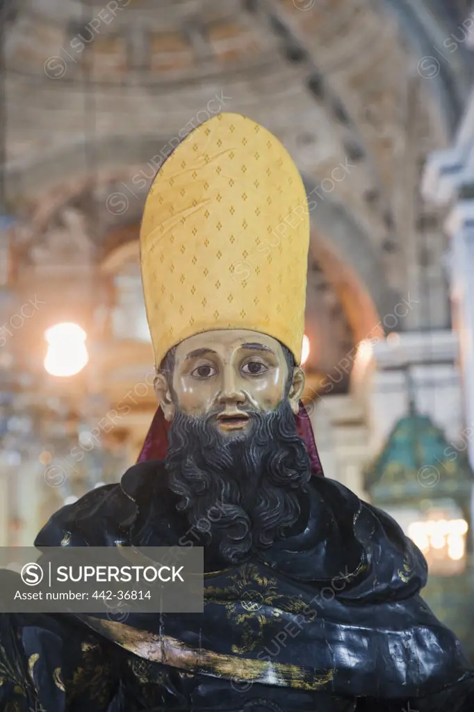 Statue of St. Augustine of Hippo in a church, San Agustin Church, Intramuros, Manila, Philippines